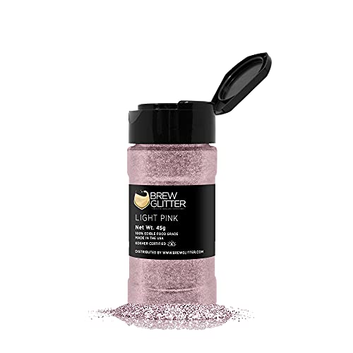 Light Pink BREW GLITTER Edible Glitter For Drinks