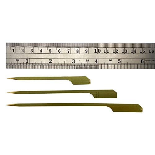200 Count KingSeal Natural Green Bamboo Wood Paddle Picks