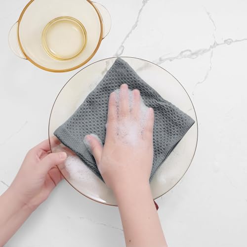 100% Cotton Waffle Weave Kitchen Dish Cloths 24 (24 Count)
