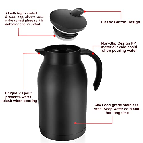 Stainless Steel Thermal Coffee Carafe Dispenser