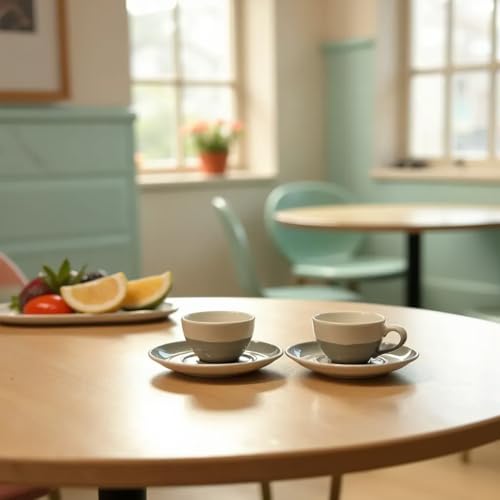 2 Ounce Espresso Cups with Saucers (6 Count)