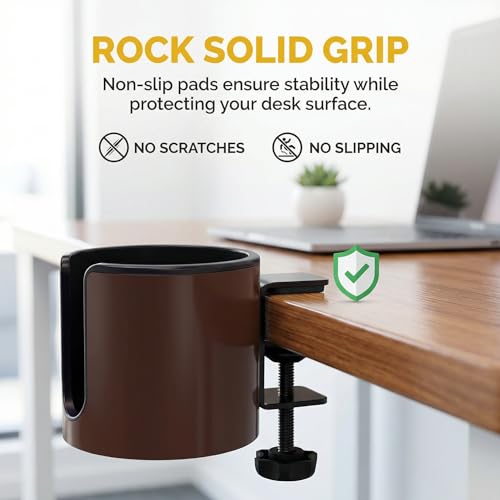 Luxury 2pcs Desk Cup Holder (2 Count)