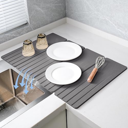 Extral Large Quick Dry Stone Drying Mat for Kitchen Counter