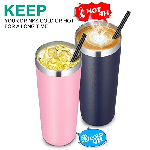 Stainless Steel Tumblers Bulk 6 Pack (6 Count)