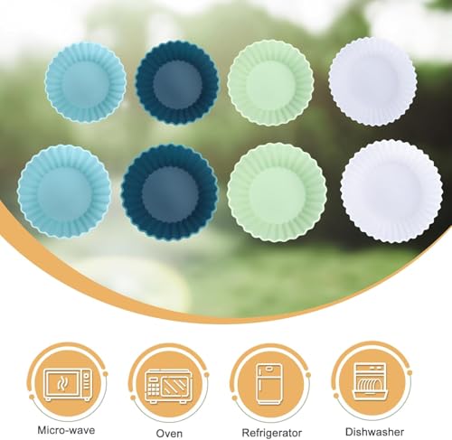 Large Silicone Baking Muffin Cups (12 Count)