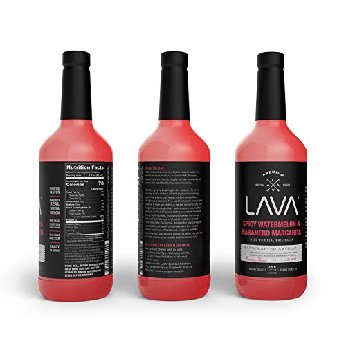 Premium Spicy Watermelon Habanero Margarita Mix (33.8 Fl Oz)