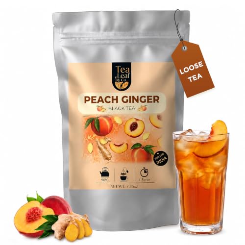 Peach Ginger Black Tea Loose Leaf (3.53 Ounce)