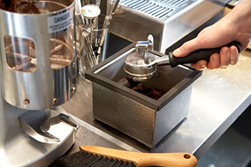 Stainless Steel Espresso Knock Box Holder 6x5.5x4in Commercial