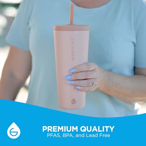 Jasper Insulated Stainless Steel Tumbler with Straw