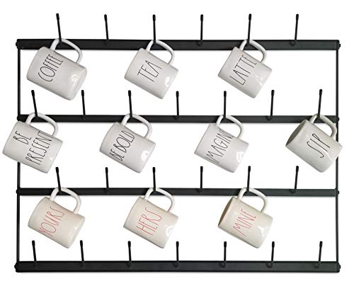 Mug Rack with Sturdy Steel Frame
