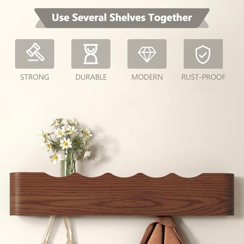 Wall Mounted Coat Rack with Shelf