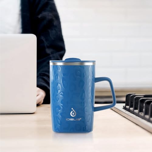 16 oz Insulated Coffee Mug with Lid and Handle