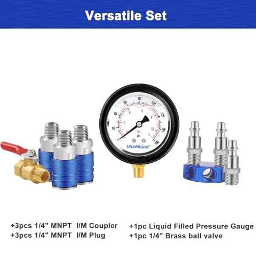Air Manifold with 160 Psi Gauge