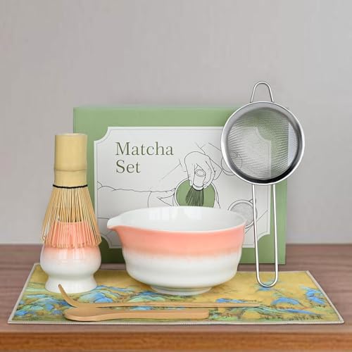 Pink Matcha Whisk Making Set (7 Count)