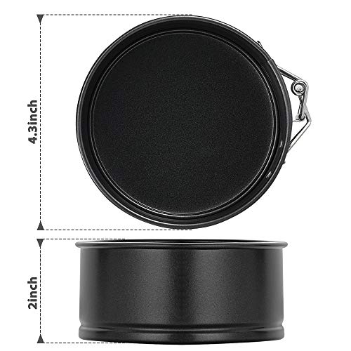 4 Inch Springform Pan 4 Pack Mini Cake Pan Cheesecake Pan (4 Count)