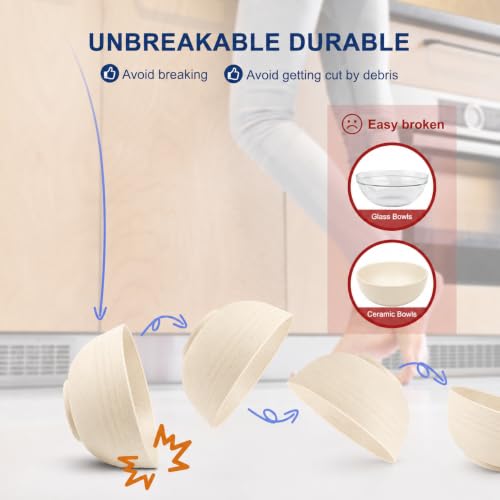 Unbreakable Wheat Straw Cereal Bowls (26 Count)