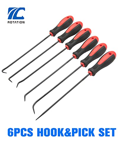 6pc Extra Long Precision Hook and Pick Set (6 Count)