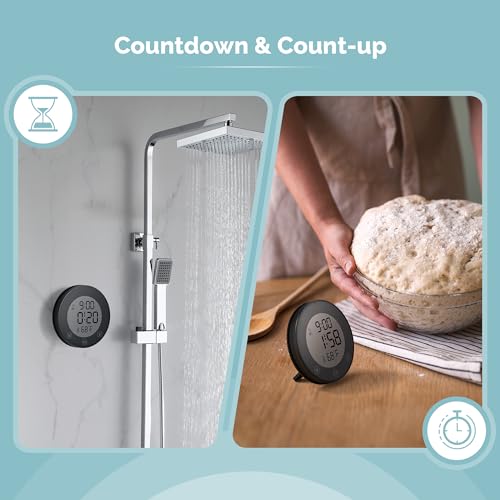 Shower Clock Waterproof Bathroom Timer