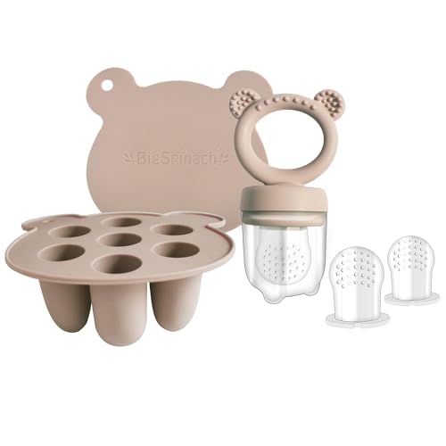 Silicone Baby Food Freezer Tray with Teething Popsicle Molds