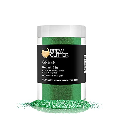Green BREW GLITTER Edible Glitter For Drinks