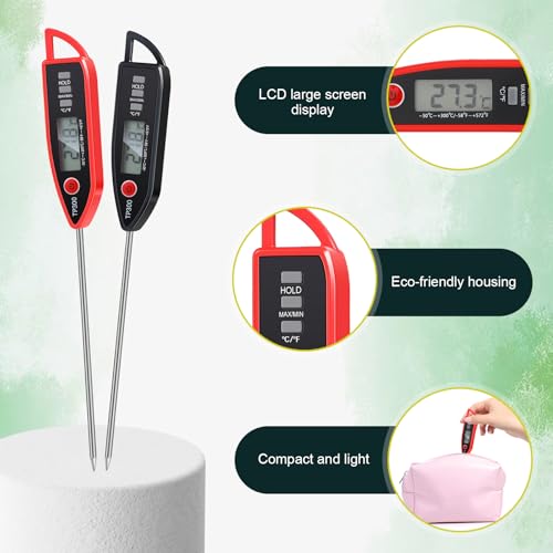 6 Set Digital Food Thermometer Long Probe Instant