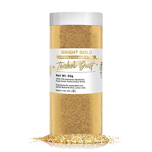 Bright Gold Edible Glitter