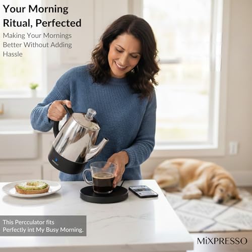 4 Cup Small Electric Percolator Coffee Pot (4 Count)
