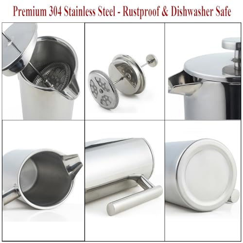 Stainless Steel French Press Coffee Maker
