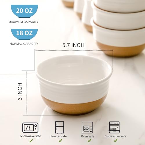 Ceramic Cereal Bowls (6 Count)