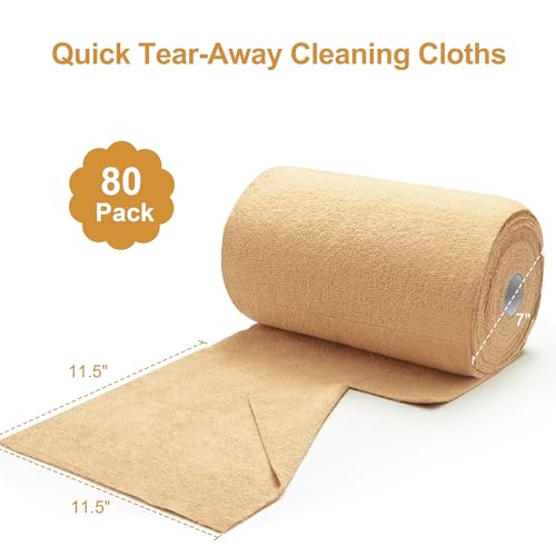 Microfiber Cleaning Cloth Roll (80 Count)