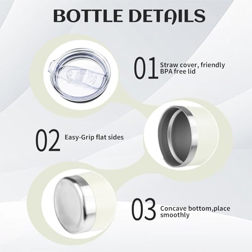 DIW 20oz Insulated Tumbler Travel Coffee Mug with Lid Straw