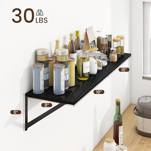 Deep Floating Shelves for Wall (2 Count)