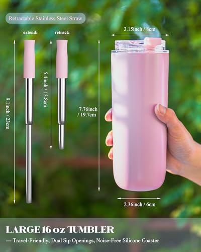 6 Pack 16 oz Insulated Coffee Tumblers (6 Count)