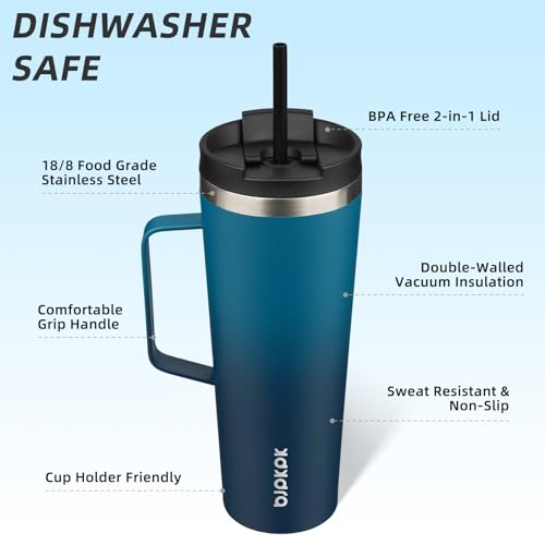 26oz Insulated Tumbler with Handle