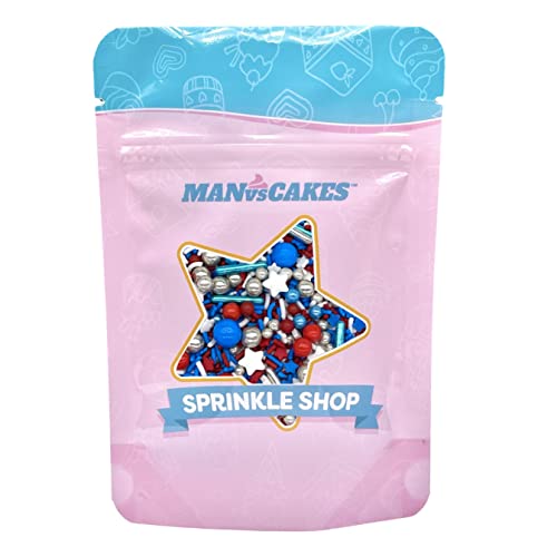 Sprinkles Edible Cake and Cupcake Sprinkles with Assorted Shapes and Sizes for Parties