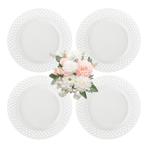 Large White Dinner Plates 12 inch (4 Count)