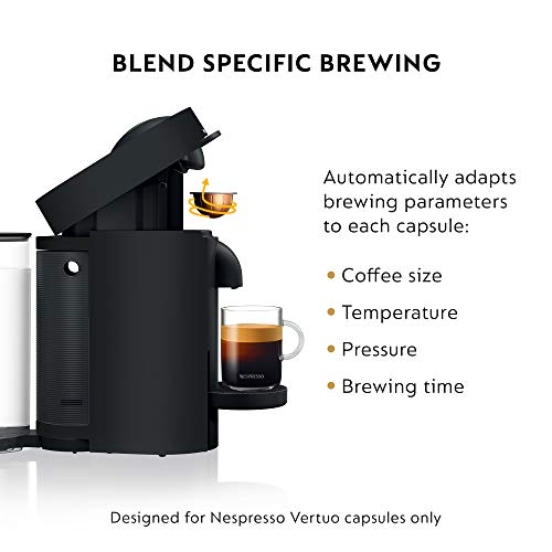 Nespresso Vertuo Plus Deluxe Coffee Machine with Milk Frother