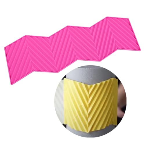 3D Diagonal Stripes Design Lace Mat Silicone Mold Silicone Lace Mold Sugar Craft Cake Brim Decoration Tool