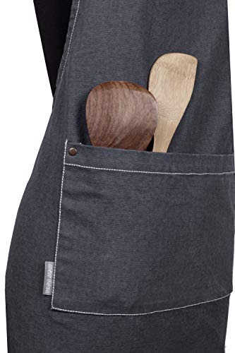 Cotton Solid Aprons for Women with Pocket