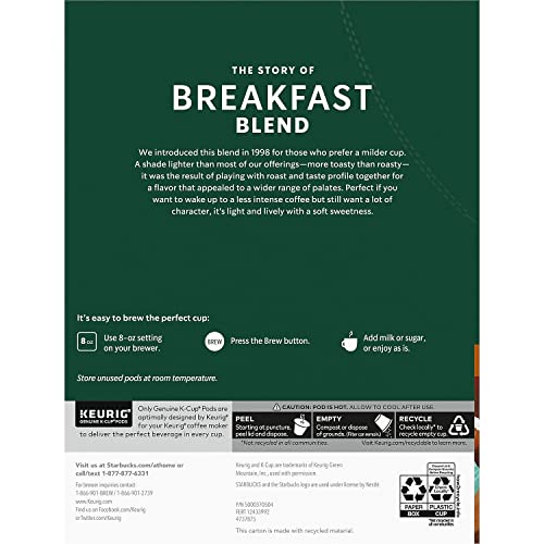 Breakfast Blend Medium Roast Single Cup Coffee for Keurig Brewers (24 count)