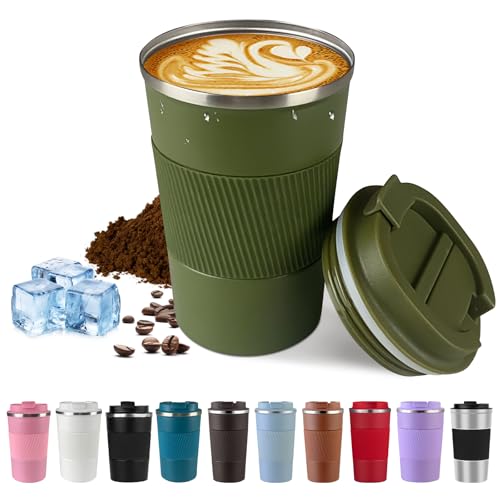 Vacuum Insulated Stainless Steel Travel Coffee Mug