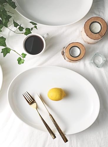 2 Pack Porcelain Oval Serving Platters (2 Count)
