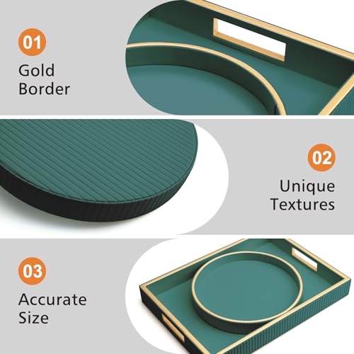 Leather Tray Desktop Storage Organizer