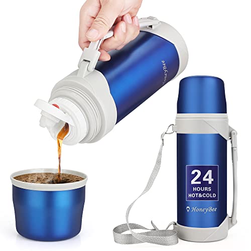 Hot Drinks Keeps Liquid Hot or Cold for Up to 24 Hours Thermos 41 Ounce Coffee Thermos 18