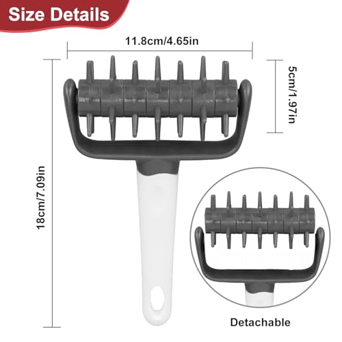 Pizza Dough Docker Roller Plastic Pizza Pin Puncher Dough Hole Maker Docking Tool Pizza Making Accessories for Cookie Pie Pastry Bread
