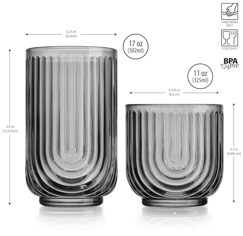 8 Piece Smoke Glassware Set (8 Count)