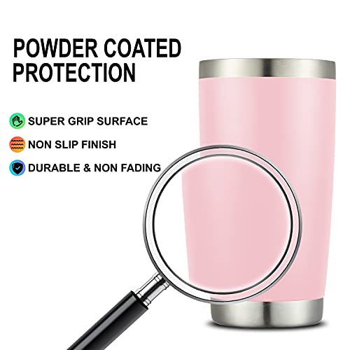 20oz Tumbler Bulk Double Wall Vacuum Insulated Travel Mug (4 Count)