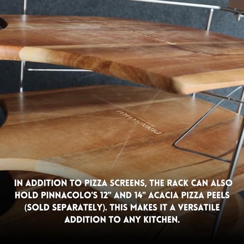 Folding Pizza Rack with five 14 Inch Pizza Screens