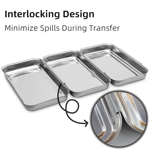 3 Piece Stainless Steel Breading Set (3 Count)