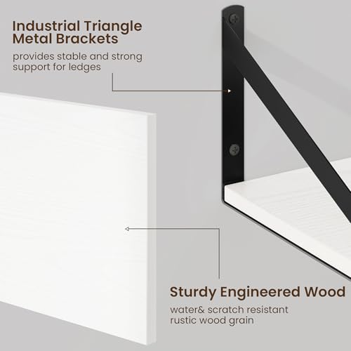 Floating Shelves for Wall (2 Count)
